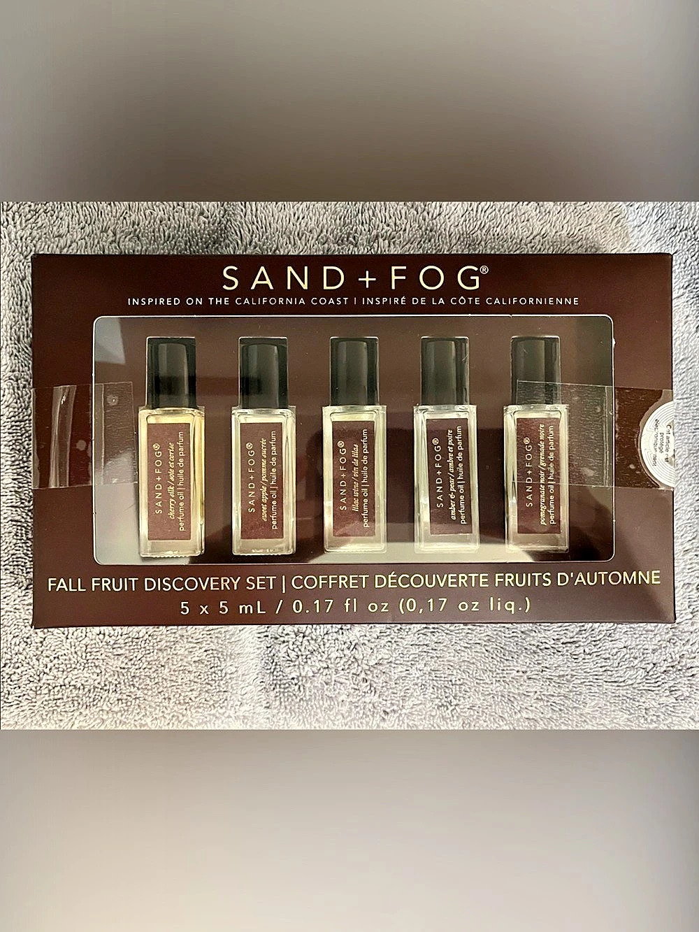 SAND + FOG Fall Fruit Discovery Set Perfume Oil Set NWT